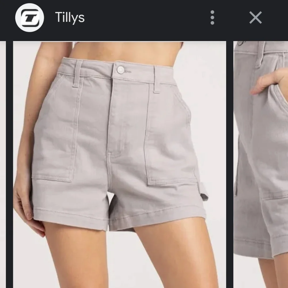 RSQ‎ Grey Cargo Denim Shorts